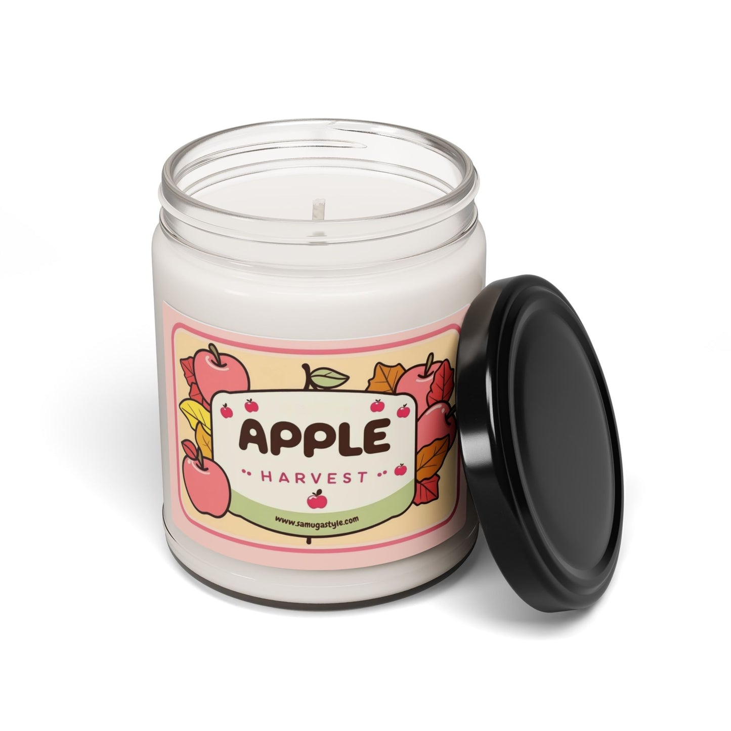 Apple Harvest Scented Soy Candle - Autumn Aromatherapy, Cozy Home Décor