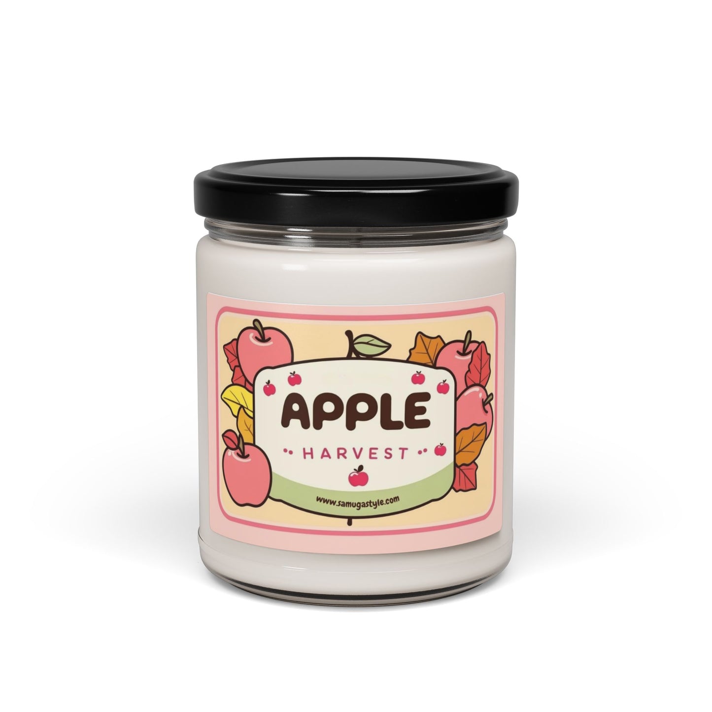 Apple Harvest Scented Soy Candle - Autumn Aromatherapy, Cozy Home Décor